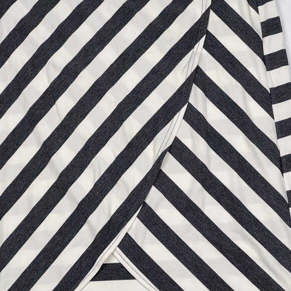 Atheta Ribbon Stripe Faux Wrap Tulip Hem Midi Size XS - NWOT - Picture 4 of 9